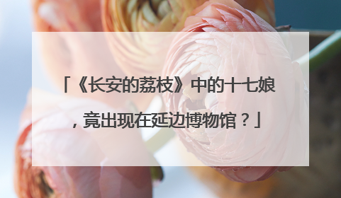 《长安的荔枝》中的十七娘，竟出现在延边博物馆？