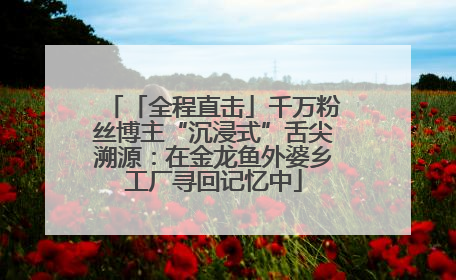 「全程直击」千万粉丝博主“沉浸式”舌尖溯源：在金龙鱼外婆乡工厂寻回记忆中