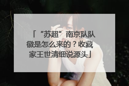 “苏超”南京队队徽是怎么来的？收藏家王世清细说源头