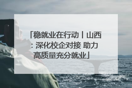 稳就业在行动丨山西：深化校企对接 助力高质量充分就业