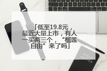 低至19.8元，最近大量上市，有人一买两三个，“榴莲自由”来了吗