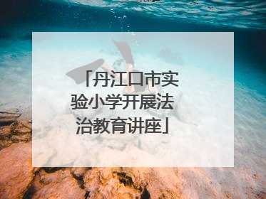 丹江口市实验小学开展法治教育讲座