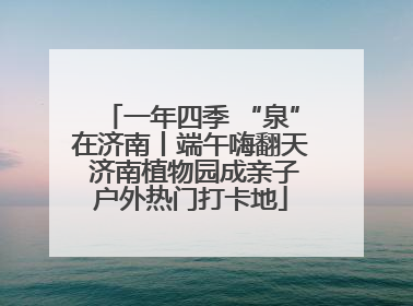 一年四季 “泉”在济南丨端午嗨翻天 济南植物园成亲子户外热门打卡地