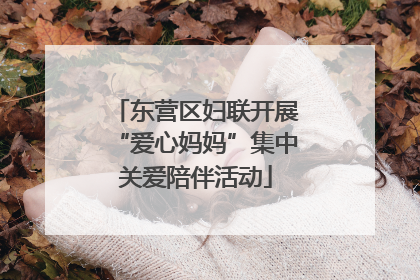 东营区妇联开展“爱心妈妈”集中关爱陪伴活动