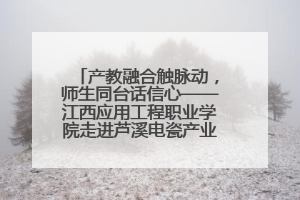 产教融合触脉动，师生同台话信心——江西应用工程职业学院走进芦溪电瓷产业园创新思政课堂