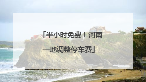 半小时免费！河南一地调整停车费