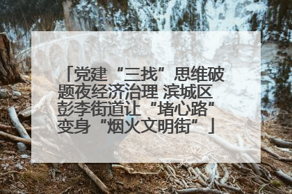 党建“三找”思维破题夜经济治理 滨城区彭李街道让“堵心路”变身“烟火文明街”