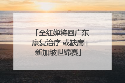 全红婵将回广东康复治疗 或缺席新加坡世锦赛