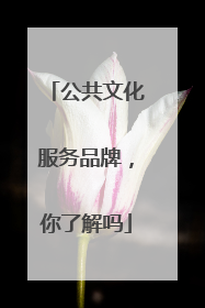 公共文化服务品牌，你了解吗