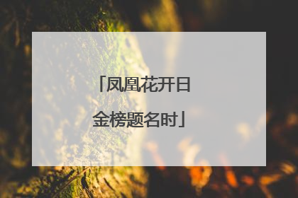 凤凰花开日 金榜题名时
