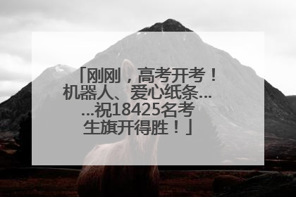 刚刚，高考开考！机器人、爱心纸条……祝18425名考生旗开得胜！