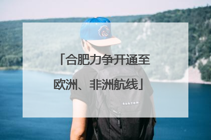 合肥力争开通至欧洲、非洲航线
