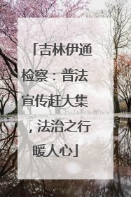 吉林伊通检察：普法宣传赶大集，法治之行暖人心