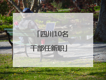 四川10名干部任新职
