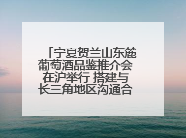 宁夏贺兰山东麓葡萄酒品鉴推介会在沪举行 搭建与长三角地区沟通合作的桥梁