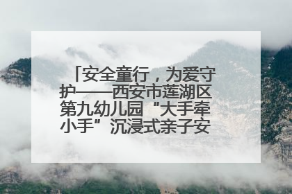 安全童行，为爱守护——西安市莲湖区第九幼儿园“大手牵小手”沉浸式亲子安全体验活动