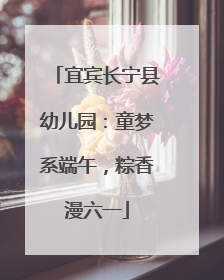 宜宾长宁县幼儿园：童梦系端午，粽香漫六一