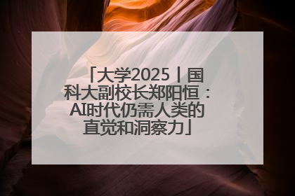大学2025丨国科大副校长郑阳恒：AI时代仍需人类的直觉和洞察力