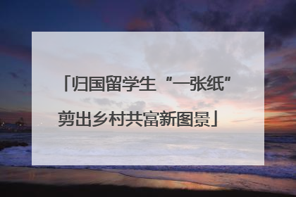 归国留学生“一张纸”剪出乡村共富新图景