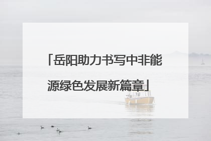 岳阳助力书写中非能源绿色发展新篇章