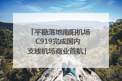 平稳落地南阳机场 C919完成国内支线机场商业首航