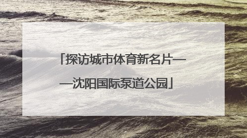 探访城市体育新名片——沈阳国际泵道公园