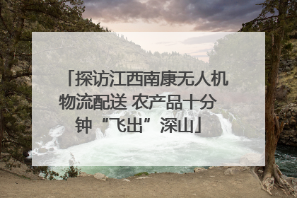 探访江西南康无人机物流配送 农产品十分钟“飞出”深山