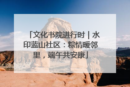 文化书院进行时｜水印蓝山社区：粽情暖邻里，端午共安康
