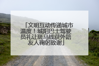 文明互动传递城市温度！城阳巴士驾驶员礼让斑马线获外籍友人鞠躬致谢