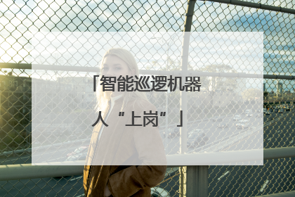 智能巡逻机器人“上岗”