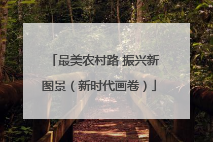 最美农村路 振兴新图景（新时代画卷）