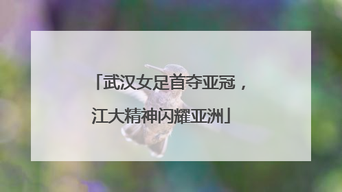 武汉女足首夺亚冠，江大精神闪耀亚洲