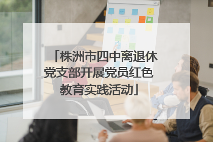 株洲市四中离退休党支部开展党员红色教育实践活动