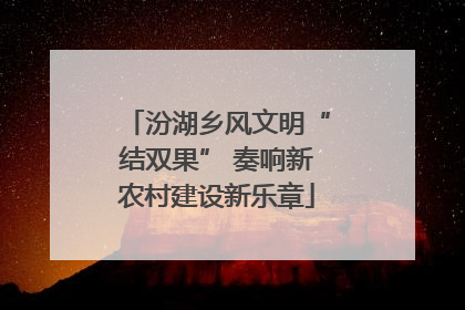 汾湖乡风文明“结双果” 奏响新农村建设新乐章