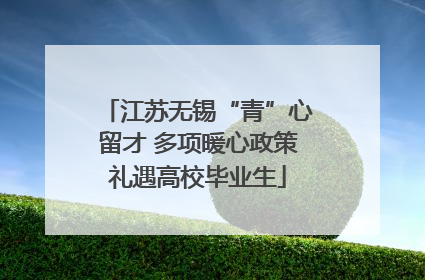 江苏无锡“青”心留才 多项暖心政策礼遇高校毕业生
