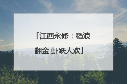 江西永修：稻浪翻金 虾跃人欢
