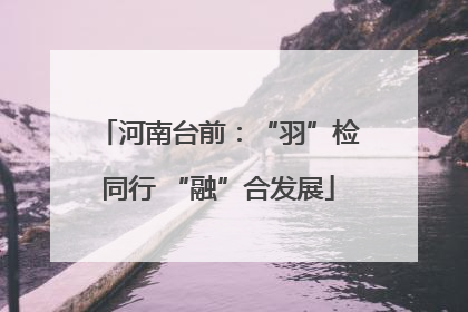 河南台前：“羽”检同行 “融”合发展