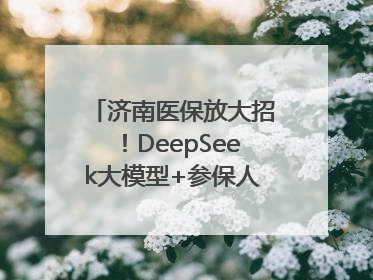 济南医保放大招！DeepSeek大模型+参保人画像 解锁AI医保管家新体验