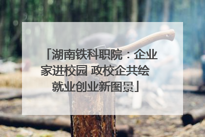湖南铁科职院：企业家进校园 政校企共绘就业创业新图景