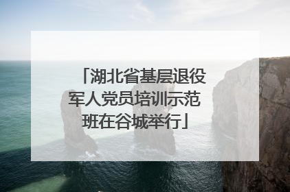 湖北省基层退役军人党员培训示范班在谷城举行