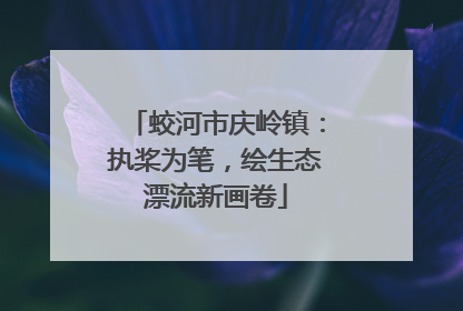 蛟河市庆岭镇：执桨为笔，绘生态漂流新画卷