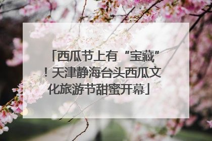 西瓜节上有“宝藏”！天津静海台头西瓜文化旅游节甜蜜开幕
