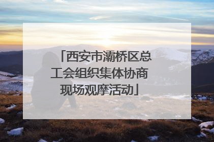 西安市灞桥区总工会组织集体协商现场观摩活动