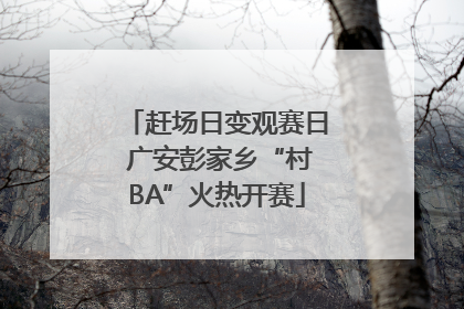 赶场日变观赛日 广安彭家乡“村BA”火热开赛