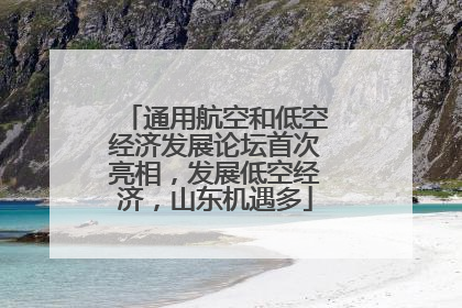 通用航空和低空经济发展论坛首次亮相，发展低空经济，山东机遇多