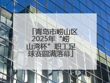 青岛市崂山区2025年“崂山湾杯”职工足球赛圆满落幕