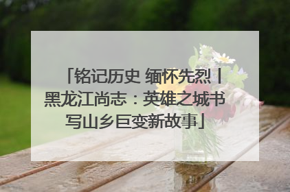 铭记历史 缅怀先烈丨黑龙江尚志：英雄之城书写山乡巨变新故事