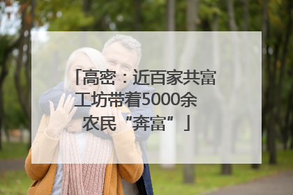 高密：近百家共富工坊带着5000余农民“奔富”
