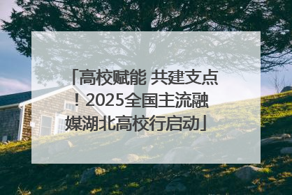 高校赋能 共建支点！2025全国主流融媒湖北高校行启动
