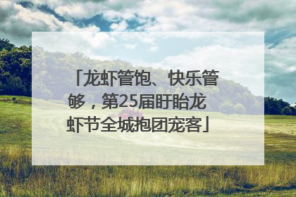 龙虾管饱、快乐管够，第25届盱眙龙虾节全城抱团宠客